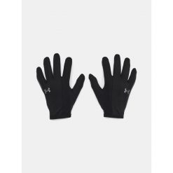 Rękawiczki do biegania męskie Under Armour Storm Run Liner. Czarne rękawiczki Under Armour, bez wzorów. Za 91.10 zł.
