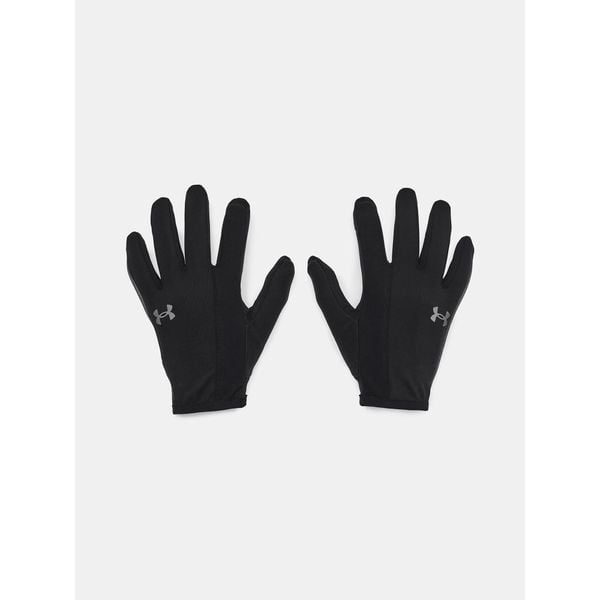 Rękawiczki do biegania męskie Under Armour Storm Run Liner. Czarne rękawiczki Under Armour, bez wzorów. Za 91.10 zł.