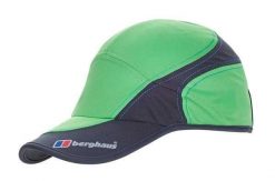 Ultralekka czapka biegowa Vapourlight Mesh Cap Berghaus. Zielone czapki z daszkiem Berghaus, bez wzorów, z materiału. Za 81.40 zł.