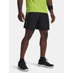 Spodenki Męskie Under Armour Treningowe Szybkoschnące Tech Wordmark. Czarne buty treningowe Under Armour, m, bez wzorów, sportowe. Za 139.99 zł.