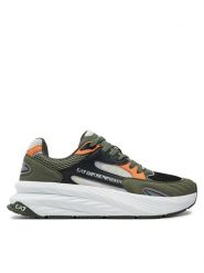 EA7 Emporio Armani Sneakersy X8X178 XK382 U035 Zielony. Zielone buty sportowe casual EA7 Emporio Armani, bez wzorów, z materiału, bez zapięcia. Za 549.99 zł.