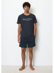 Marc O´Polo Bodywear Koszulka piżamowa w kolorze granatowym rozmiar: XL. Niebieskie piżamy xl, bez wzorów, z bawełny, bez ramiączek. Za 109.95 zł.