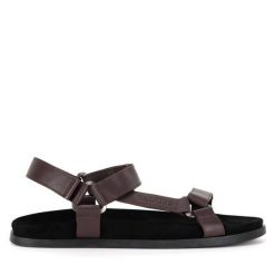 Sandały Badura. Czerwone sandały Badura, bez zapięcia. Za 229.99 zł.