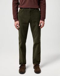 MESKIE SPODNIE WRANGLER TEXAS SLIM FOREST NIGHT 112371012. Spodnie materiałowe Wrangler, l, bez wzorów, z materiału. Za 219.99 zł.