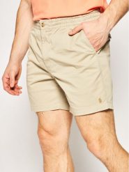 Polo Ralph Lauren Szorty materiałowe Prepster 710644995 Beżowy Classic Fit. Brązowe szorty Polo Ralph Lauren, l, bez wzorów, z bawełny. Za 479.99 zł.
