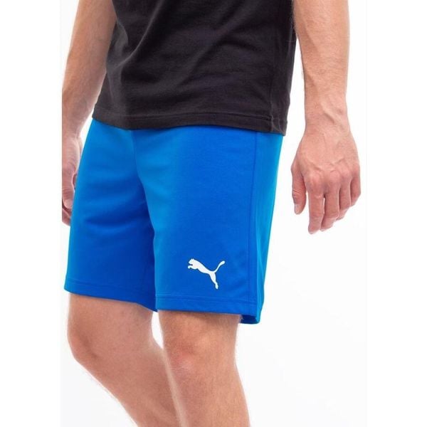 Spodenki Puma teamRISE niebieskie. Białe krótkie spodenki sportowe Puma, m, bez wzorów. Za 55.09 zł.