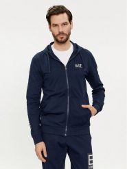 EA7 Emporio Armani Bluza 8NPM13 PJ05Z 1554 Granatowy Regular Fit. Niebieskie bluzy EA7 Emporio Armani, m, bez wzorów, z bawełny, bez kaptura. Za 509.99 zł.