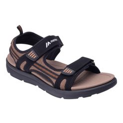 Sandały Męskie Martibo. Brązowe sandały MARTES, z materiału, z otwartym noskiem, bez zapięcia. Za 124.99 zł.