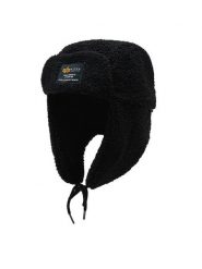 Alpha Industries Czapka Alpha Teddy Hat 108903 Czarny. Czarne czapki zimowe Alpha Industries, bez wzorów, z materiału. Za 189.99 zł.
