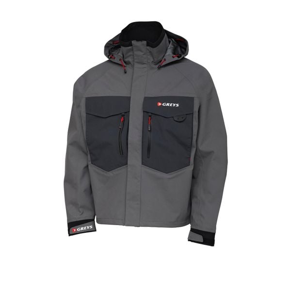 Kurtka z kapturem Greys Tital Wading. Szare kurtki GREYS, l, bez wzorów, z nylonu, z kapturem. Za 1,345.50 zł.