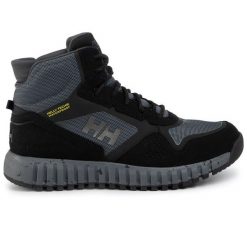 Trekkingi Helly Hansen. Czarne botki sznurowane Helly Hansen, bez wzorów, bez obcasa, bez zapięcia. Za 469.99 zł.