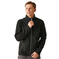 Męska Dwuwarstwowa Kurtka Soft Shell Ascender. Czarne kurtki Regatta, m, bez wzorów, bez kaptura. Za 155.99 zł.