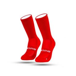 CALSOVO - Skarpetki z gripem - Antypoślizgowe - Jeden rozmiar - Piłka nożna. Czerwone skarpety CALSOVO, bez wzorów, z bawełny. Za 42.99 zł.