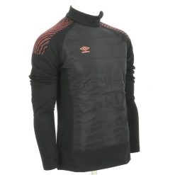 Bluza treningowa Umbro. Czarne kurtki treningowe Umbro, m, bez wzorów, z elastanu, bez kaptura, do piłki nożnej. Za 193.85 zł.