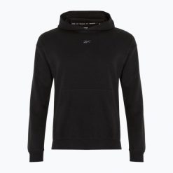 Bluza męska Reebok Athlete Hoodie. Czarne bluzy Reebok, m, bez wzorów, bez kaptura. Za 329.99 zł.