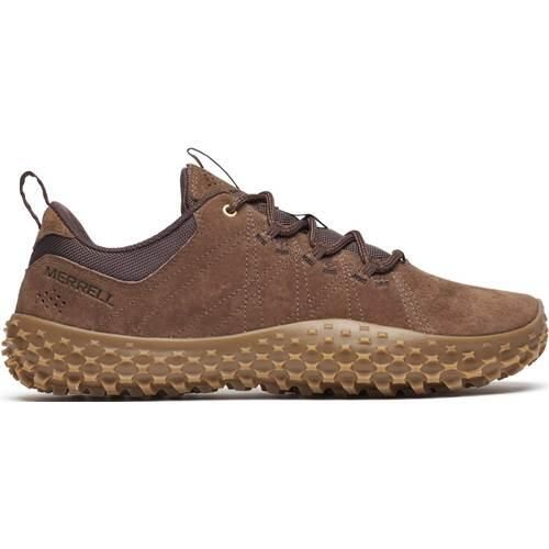 Buty do chodzenia męskie Merrell J007103. Brązowe buty sportowe casual Merrell, bez wzorów, z materiału, bez zapięcia. Za 663.00 zł.