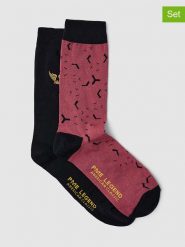 PME Legend Skarpety (2 pary) w kolorze różowo-czarnym rozmiar: onesize. Czarne skarpety PME Legend, bez wzorów, prążkowane. Za 43.78 zł.