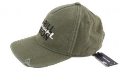 Czapka męska Diesel C-stone snapback bawełniana zielone logo. Zielone czapki z daszkiem Diesel, bez wzorów, z bawełny. Za 285.99 zł.