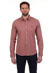 The Time of Bocha Koszula - Regular fit - w kolorze czerwonym rozmiar: XXL. Czerwone koszule The Time of Bocha, xxl, bez wzorów, bez kołnierzyka, bez ramiączek. Za 173.99 zł.