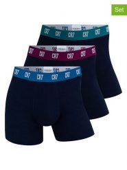 CR7 Bokserki (3 pary) w kolorze granatowym rozmiar: S. Niebieskie bokserki CR7, s, bez wzorów. Za 139.95 zł.