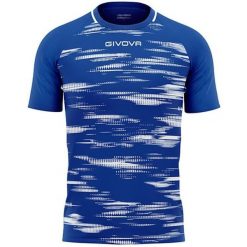 Koszulka sportowa Givova Pixel Royal-White XS. Niebieskie t-shirty sportowe Givova, bez wzorów, bez ramiączek, do piłki nożnej. Za 181.99 zł.