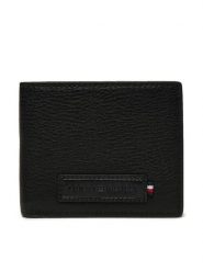 Tommy Hilfiger Duży Portfel Męski AM0AM13031 Czarny. Czarne portfele Tommy Hilfiger, bez wzorów, ze skóry. Za 189.99 zł.