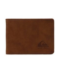 Duży Portfel Męski Quiksilver. Brązowe portfele Quiksilver, bez wzorów. Za 109.99 zł.