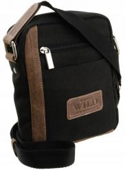 Skórzana, męska torba na ramię z kieszonką zewnętrzną - Always Wild. Torby na ramię Always Wild, bez wzorów, ze skóry, na ramię, bez dodatków. Za 95.99 zł.