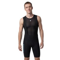 Męskie spodenki rowerowe z szelkami Siroko BX Neon Riders Black. Czarne spodenki rowerowe SIROKO, l, bez wzorów, z materiału, rowerowe. Za 380.00 zł.