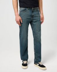 Męskie Spodnie Jeansowe Wrangler Regular Fit River 112352955. Niebieskie eleganckie spodnie Wrangler, na imprezę, l, z bawełny, eleganckie. Za 189.99 zł.