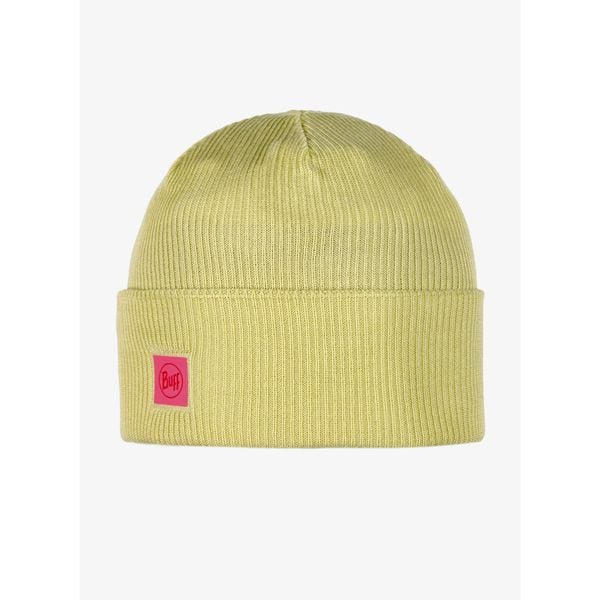 Czapka zimowa Buff Crossknit Beanie - sheen yellow. Zielone czapki zimowe Buff, bez wzorów. W wyprzedaży za 110.44 zł.