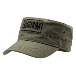 Czapka z daszkiem Magnum Patrol. Zielone czapki z daszkiem MAGNUM, bez wzorów, z materiału. Za 63.75 zł.