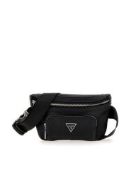 Guess Nerka Certosa Saffiano Smart Mini Bags HMECSA P3332 Czarny. Czarne saszetki i nerki Guess, z aplikacjami, ze skóry. Za 309.99 zł.