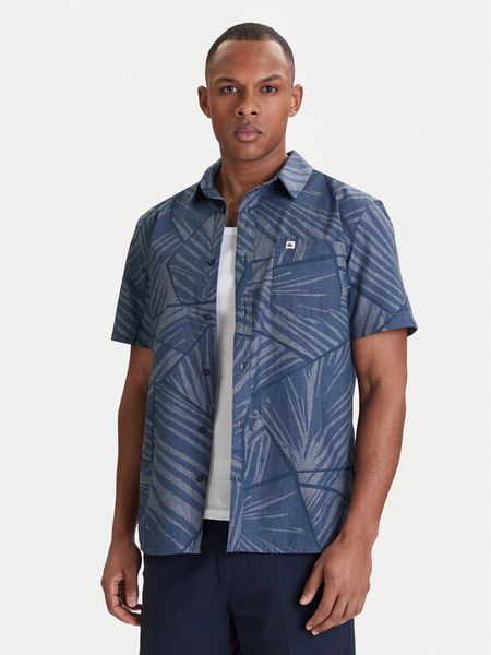 Quiksilver Koszula EQYWT04682 Niebieski Regular Fit. Niebieskie koszule Quiksilver, m, bez wzorów, z bawełny, bez kołnierzyka, bez ramiączek. Za 150.99 zł.