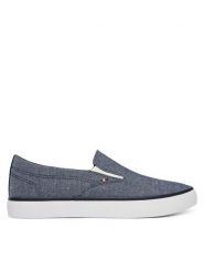 Tommy Hilfiger Tenisówki Harlem Core Ii Slip On Chambray FM0FM05819 Niebieski. Niebieskie trampki Tommy Hilfiger, m, bez wzorów, bez zapięcia. Za 329.99 zł.