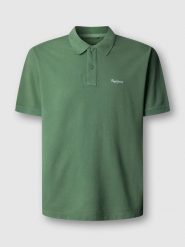 Pepe Jeans Koszulka polo "Oscar" w kolorze zielonym rozmiar: XXL. Zielone koszulki polo Pepe Jeans, xxl, bez wzorów, z bawełny, bez kołnierzyka, bez ramiączek. Za 126.99 zł.