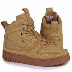 Buty męskie zimowe Fila FXVENTUNO O MID. Żółte buty sportowe casual Fila, na zimę, bez wzorów, bez zapięcia. W wyprzedaży za 269.00 zł.