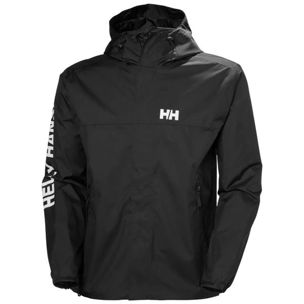 Kurtka wodoodporna Helly Hansen Ervik. Czarne kurtki Helly Hansen, na lato, xl, bez wzorów, z poliamidu, bez kaptura. Za 550.00 zł.
