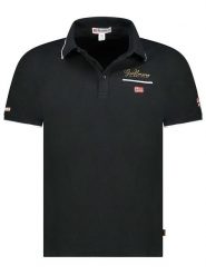 Geographical Norway Koszulka polo "Kara" w kolorze czarnym rozmiar: S. Czarne koszulki polo Geographical Norway, s, bez wzorów, z bawełny, bez kołnierzyka, bez ramiączek. Za 97.28 zł.