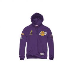 Bluza sportowa męska Mitchell & Ness Champ City Los Angeles Lakers. Fioletowe bluzy z kapturem Mitchell & Ness, l, bez wzorów, z kapturem. Za 672.00 zł.