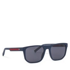 Okulary przeciwsłoneczne Tommy Hilfiger. Niebieskie okulary przeciwsłoneczne Tommy Hilfiger. Za 499.99 zł.