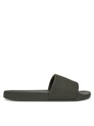 Calvin Klein Klapki Pool Slide W/ Ck Square HM0HM01754 Zielony. Zielone klapki CALVIN KLEIN, ze skóry. Za 139.99 zł.