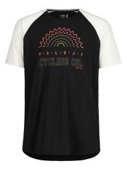 Maloja Koszulka funkcyjna "KeeseckM." w kolorze czarno-białym rozmiar: S. Białe t-shirty sportowe Maloja, bez wzorów, z materiału, bez ramiączek, outdoorowe. Za 114.17 zł.