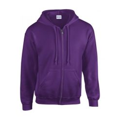 Bluza zapinana na zamek błyskawiczny Gildan Heavy Blend ®. Fioletowe bluzy z kapturem GILDAN, m, bez wzorów, z kapturem. Za 190.50 zł.