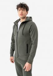 Bluza z kapturem B-MENTIS. Brązowe bluzy z kapturem Volcano, m, bez wzorów, z bawełny, z kapturem. Za 189.99 zł.