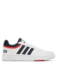 Adidas Sneakersy Hoops 3.0 Low Classic Vintage Shoes GY5427 Biały. Białe buty sportowe casual Adidas, bez wzorów, z materiału, bez zapięcia. Za 239.99 zł.