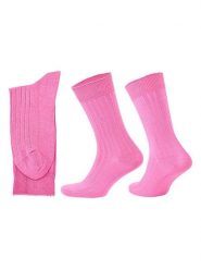 Norfolk Skarpety w kolorze jasnoróżowym rozmiar: L. Różowe skarpety Norfolk, bez wzorów, z materiału. Za 26.99 zł.