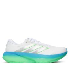 Buty do biegania adidas. Białe buty do biegania Adidas, bez wzorów, bez zapięcia, do biegania. Za 649.99 zł.