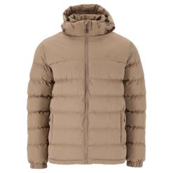 Kurtka z kapturem Whistler Carseno. Brązowe kurtki narciarskie i snowboardowe WHISTLER, m, bez wzorów, z puchu, narciarskie. Za 319.99 zł.