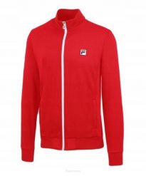 Bluza tenisowa Fila Jacket Manuel. Czerwone bluzy bez kaptura Fila, l, bez wzorów, z dresówki, bez kaptura. Za 226.99 zł.
